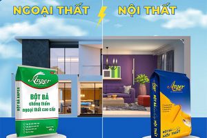 Sự khác biệt giữa bột bả nội thất và ngoại thất, cách lựa chọn đúng