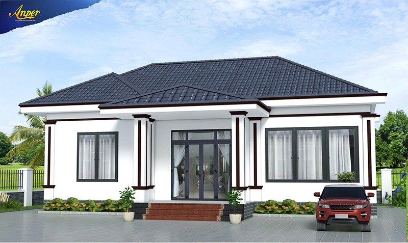 tư vấn lựa chọn màu sơn cho biệt thụ nhà vườn