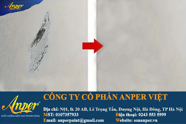Tác dụng của bột bả trong thi công sơn nhà