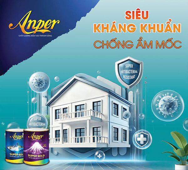 Sơn Anper chống nấm mốc, kháng khuẩn