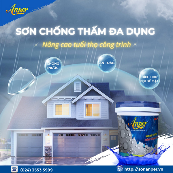Sơn chống thấm và chống ẩm cho tường